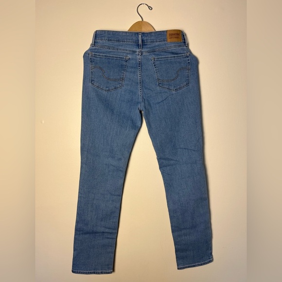 Signature Levis Strauss Womens Pants Mid Rise Straight Blue Jeans Denim 6M-W28 - Picture 5 of 16